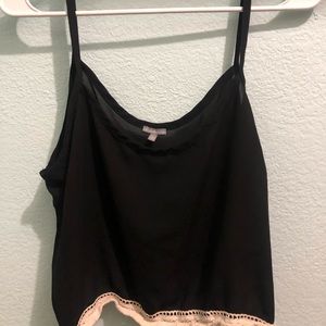 Charlotte Russe black crop top